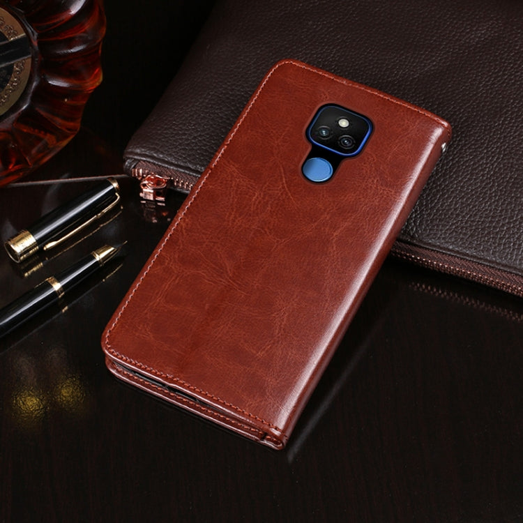 For Lenovo K12 idewei Crazy Horse Texture Horizontal Flip Leather Case with Holder & Card Slots & Wallet(Brown)