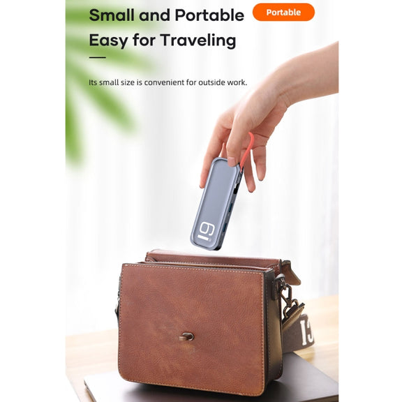 ROCK TR06 6 In 1 Type-C / USB-C to RJ45 Multi-function Docking Station