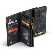 For Samsung Galaxy A72 5G / 4G CaseMe-008 Detachable Multifunctional Flip Leather Phone Case(Black)