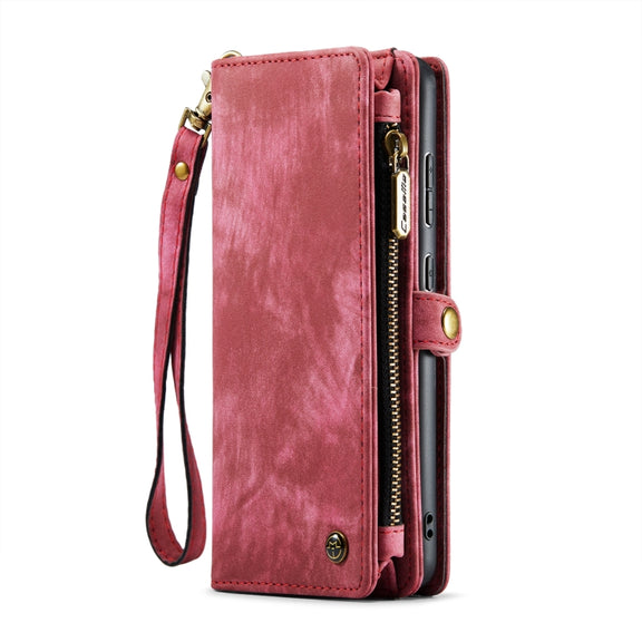 For Samsung Galaxy A72 5G / 4G CaseMe-008 Detachable Multifunctional Flip Leather Phone Case(Red)