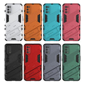 For OPPO Realme 7 Pro Punk Armor 2 in 1 PC + TPU Shockproof Case with Invisible Holder(Blue)