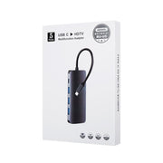 Remax RU-U5 5 In1 Multi-function Type-C / USB-C HUB Docking Station(Dark Grey)