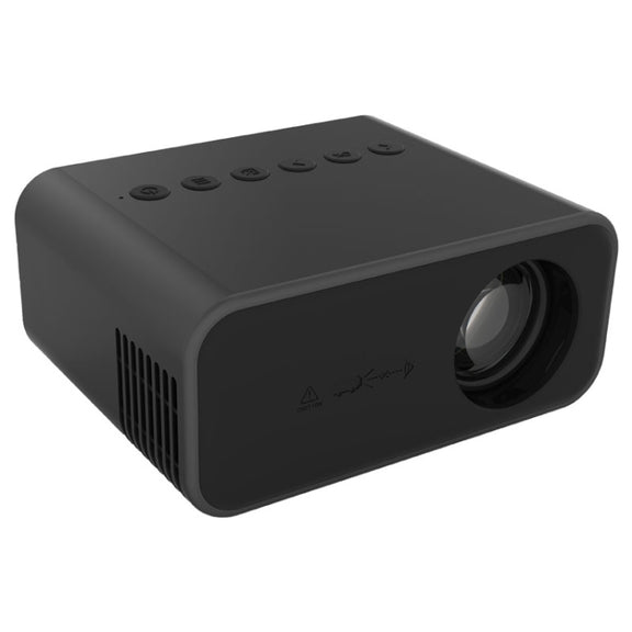T500 1920x1080P 80 Lumens Portable Mini Home Theater LED HD Digital Projector With Remote Control & Adaptor(Black)