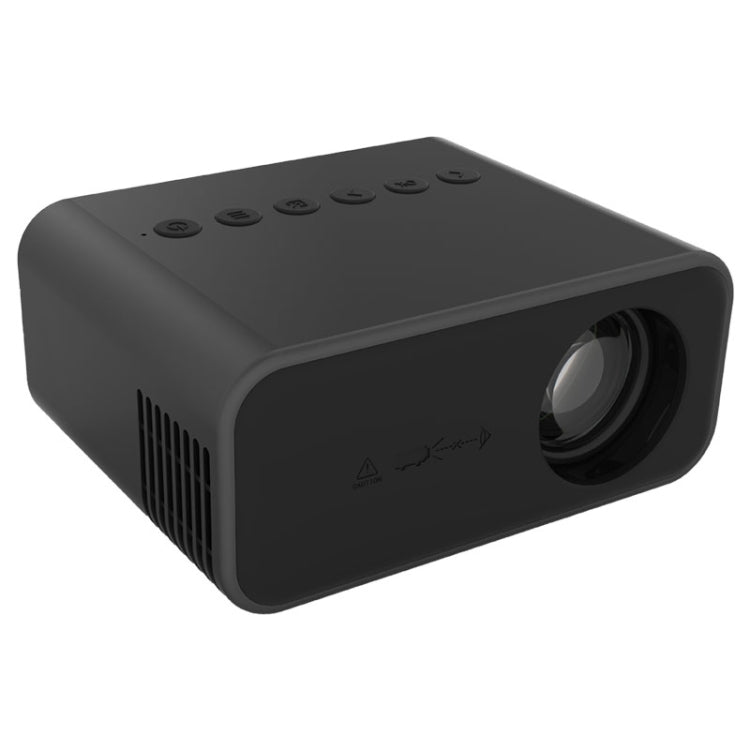 T500 1920x1080P 80 Lumens Portable Mini Home Theater LED HD Digital Projector With Remote Control & Adaptor(Black)