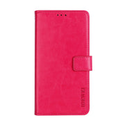 For Blackview A70 idewei Crazy Horse Texture Horizontal Flip Leather Case with Holder & Card Slots & Wallet(Rose Red)
