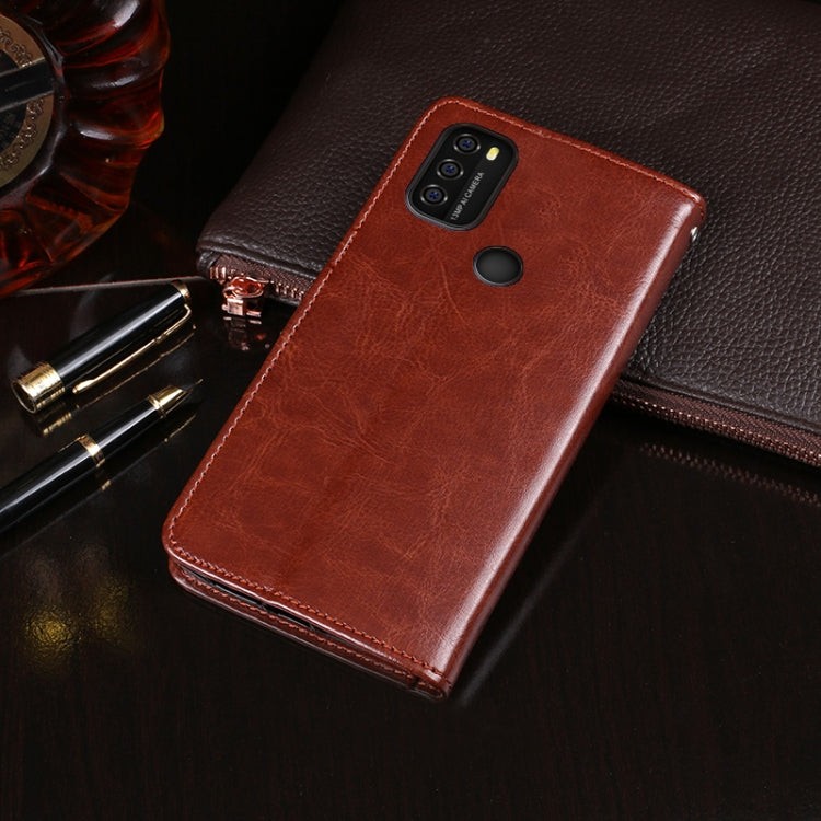 For Blackview A70 idewei Crazy Horse Texture Horizontal Flip Leather Case with Holder & Card Slots & Wallet(Brown)