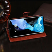 For Meizu 18 idewei Crazy Horse Texture Horizontal Flip Leather Case with Holder & Card Slots & Wallet(Black)