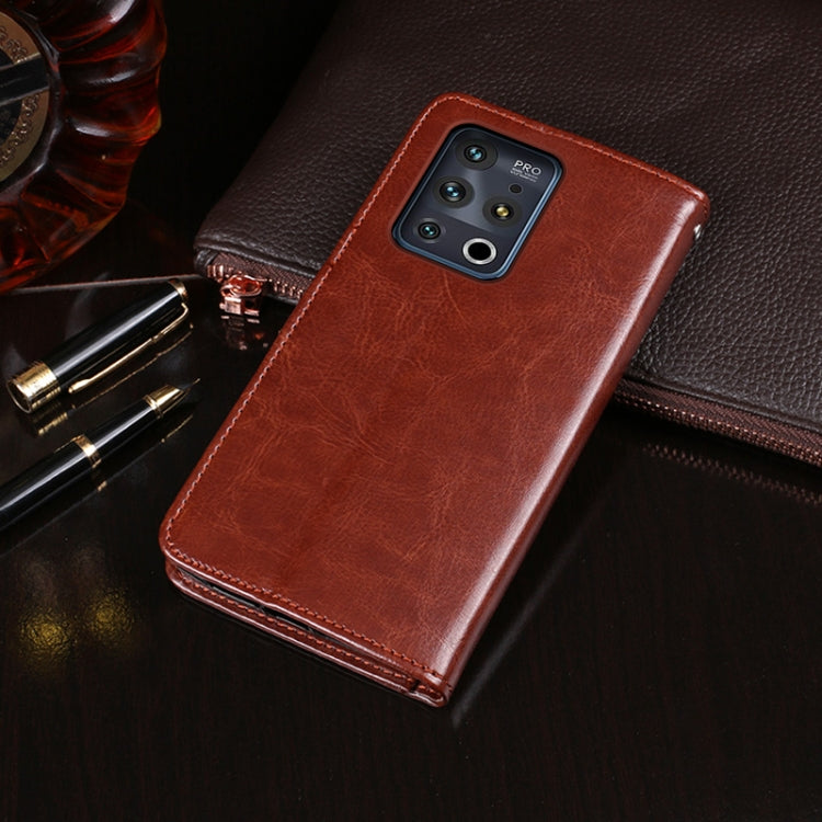 For Meizu 18 Pro idewei Crazy Horse Texture Horizontal Flip Leather Case with Holder & Card Slots & Wallet(Blue)