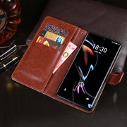For Meizu 18 Pro idewei Crazy Horse Texture Horizontal Flip Leather Case with Holder & Card Slots & Wallet(Red)