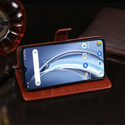 For UMIDIGI A9 idewei Crazy Horse Texture Horizontal Flip Leather Case with Holder & Card Slots & Wallet(Black)