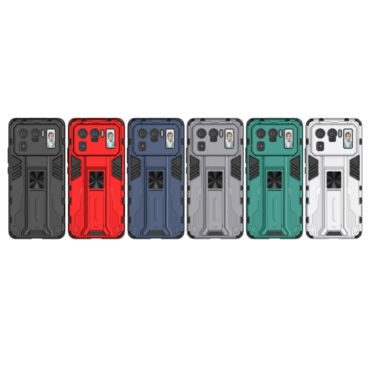 For Xiaomi Mi 11 Ultra Supersonic PC + TPU Shock-proof Protective Case with Holder(Black)