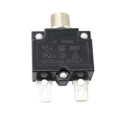 L2 Series 50V Car Overload Protector Manual Reset DC Circuit Breaker with Water-resistant Cover, Current:15A