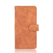 For Ulefone Note 11P Solid Color Skin Feel Magnetic Buckle Horizontal Flip Calf Texture PU Leather Case with Holder & Card Slots & Wallet(Brown)