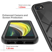For iPhone SE 2022 / SE 2020 / 8 / 7 Starry Sky Solid Color Series Shockproof PC + TPU Case with PET Film(Royal Blue)