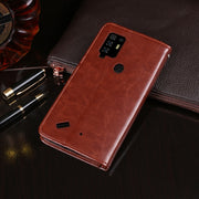 For Ulefone Armor 10 5G idewei Crazy Horse Texture Horizontal Flip Leather Case with Holder & Card Slots & Wallet(Sky Blue)