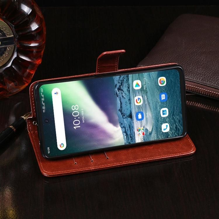 For Umidigi Bison GT idewei Crazy Horse Texture Horizontal Flip Leather Case with Holder & Card Slots & Wallet(Red)