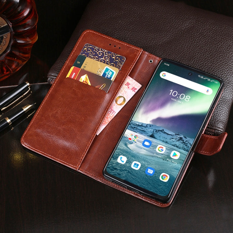For Umidigi Bison GT idewei Crazy Horse Texture Horizontal Flip Leather Case with Holder & Card Slots & Wallet(Brown)