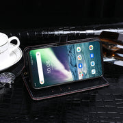 For UMIDIGI Bison GT idewei Crocodile Texture Horizontal Flip Leather Case with Holder & Card Slots & Wallet(Dark Blue)