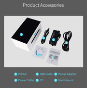 POS-9220 100x150mm Thermal Express Bill Self-adhesive Label Printer, USB + Bluetooth with Holder Version, EU Plug