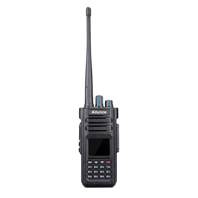 RETEVIS HD1 136-174&400-480MHz&76-107.95MHz 3000CHS Dual Band DMR Digital Water-resistant Two Way Radio Handheld Walkie Talkie, US Plug(Black)