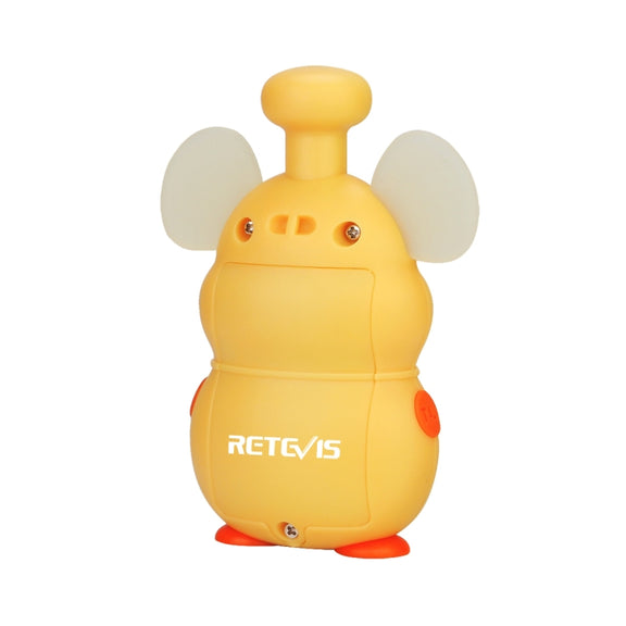 1 Pair RETEVIS RT30M 0.5W US Frequency FRS467 1CH Mouse Shape Children Handheld Walkie Talkie(Yellow)