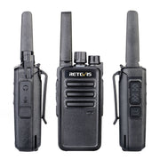 1 Pair RETEVIS RT668 0.5W PMR446 16CHS Two Way Radio Handheld Walkie Talkie, EU Plug(Black)