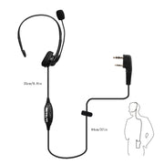 RETEVIS TK 2 Pin PTT Headphone Microphone for H-777 / RT-5R / RT-5RV / RT-B6