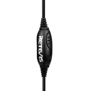 RETEVIS TK 2 Pin PTT Headphone Microphone for H-777 / RT-5R / RT-5RV / RT-B6