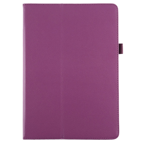 Litchi Texture Horizontal Flip Leather Case with Holder For iPad 10.5 / iPad 10.2 2021 / 2020 / 2019(Purple)