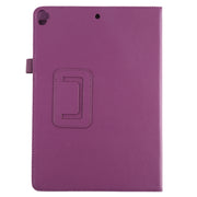 Litchi Texture Horizontal Flip Leather Case with Holder For iPad 10.5 / iPad 10.2 2021 / 2020 / 2019(Purple)