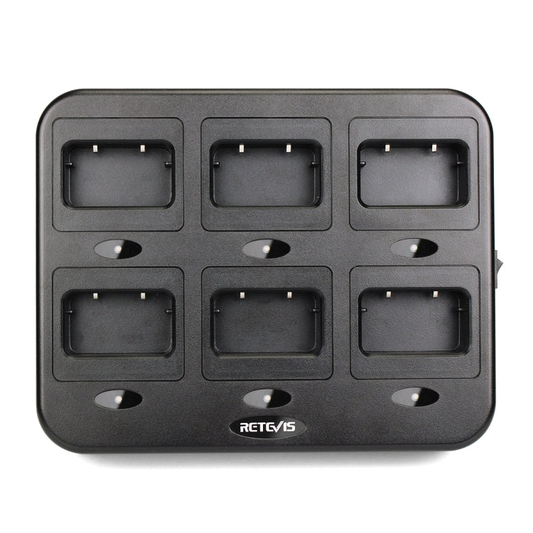 RETEVIS RTC21 Multi-function Six-Way Walkie Talkie Charger for Retevis RT21/RT24, US Plug