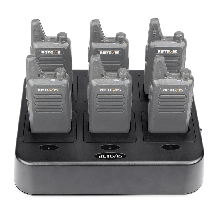 RETEVIS RTC22 Multi-function Six-Way Walkie Talkie Charger for Retevis RT22, US Plug