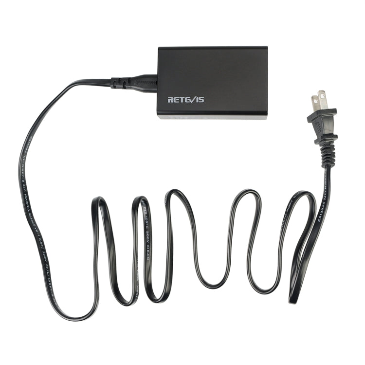 RETEVIS RTC501 40W / 8A 5 Ports USB Multi-function Charger Desktop Charging Station for H-777/RT27/RT7/RT22/H-777S