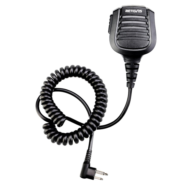RETEVIS HM004 IPX5 Water-resistant 2 Pin Motorcycle Speaker Microphone for Motorola GP68/GP88/GP300/ GP2000/CT150