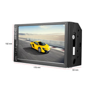A2821 Car 7 inch Screen HD MP5 Player, Support Bluetooth / FM with Remote Control, Style:Standard + 8LEDs Light Camera