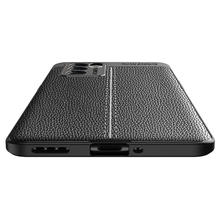 For OPPO Reno6 Pro 5G Litchi Texture TPU Shockproof Case(Blue)