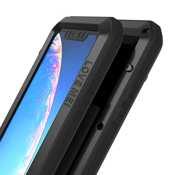 For iPhone 11 LOVE MEI Metal Shockproof Water-resistant Dustproof Protective Case(Red)
