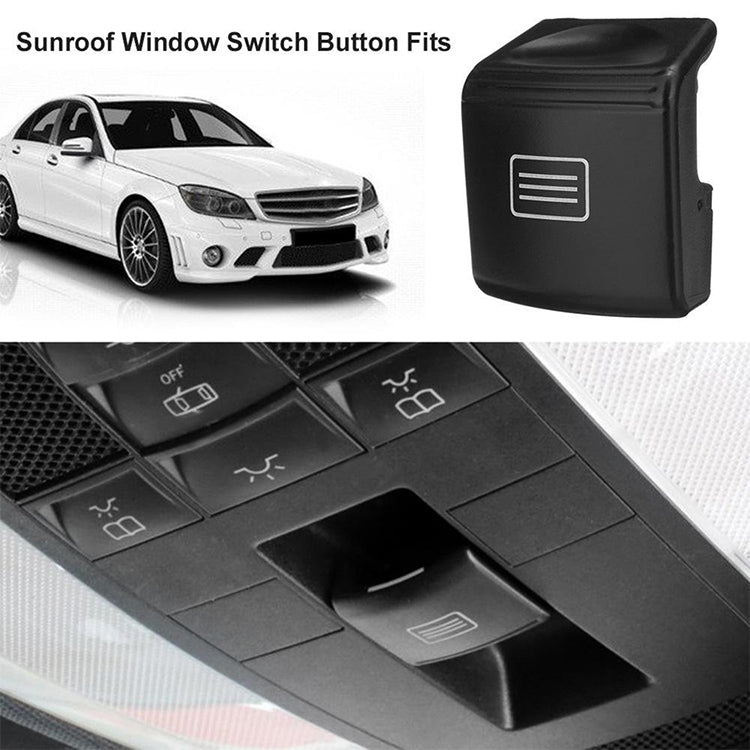 Car Sunroof Switch Button Dome Light Button for Mercedes-Benz W204 / X204 2008-2015(Deerskin Beige)