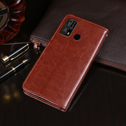 For Oukitel C23 Pro idewei Crazy Horse Texture Horizontal Flip Leather Case with Holder & Card Slots & Wallet(Rose Red)