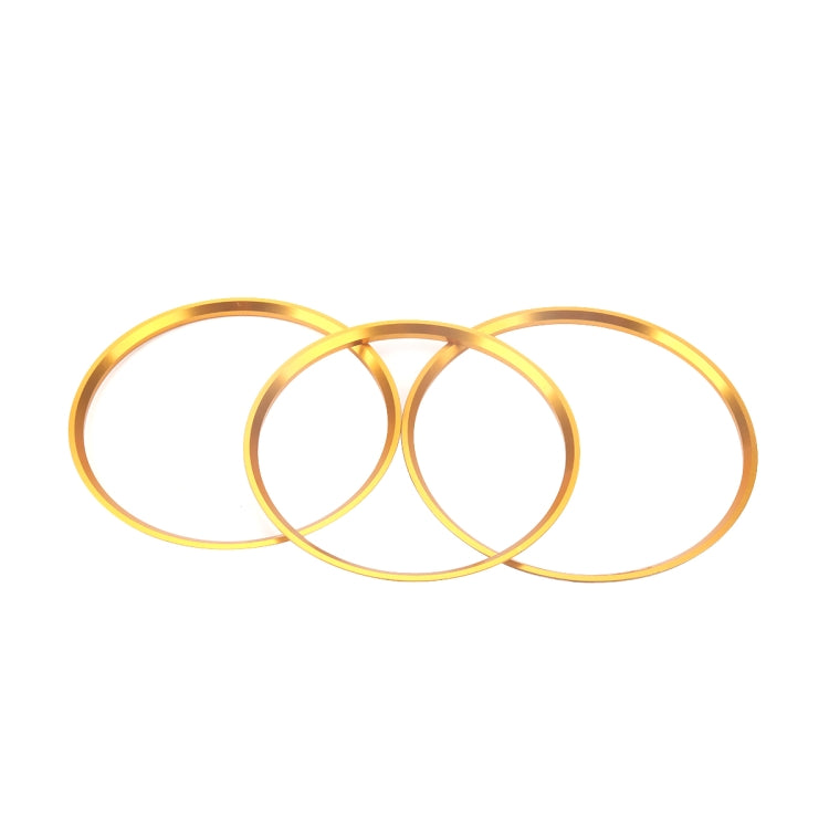 A5819-02 5 PCS Car Gold Air Conditioner Air Outlet Decorative Ring for Mercedes-Benz