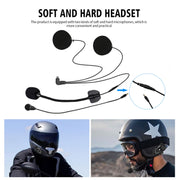 WUPP CS-1412C1 Bluetooth 5.1 S2 Motorcycle Helmet Full Duplex Bluetooth Intercom Headset Earphone(Grey)