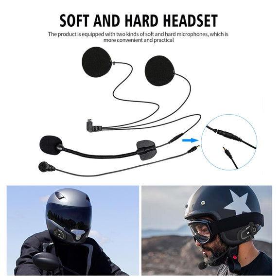 WUPP CS-1412C1 Bluetooth 5.1 S2 Motorcycle Helmet Full Duplex Bluetooth Intercom Headset Earphone(Grey)