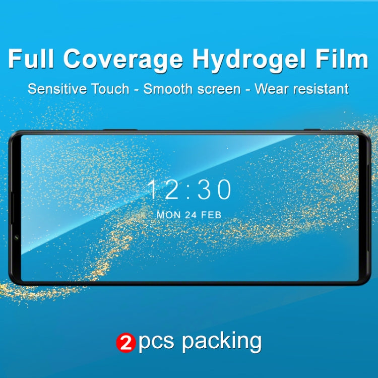 For Sony Xperia 1 III 2 PCS IMAK Curved Full Screen Hydrogel Film Front Protector
