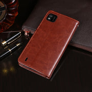 For Wiko Y62 idewei Crazy Horse Texture Horizontal Flip Leather Case with Holder & Card Slots & Wallet(White)