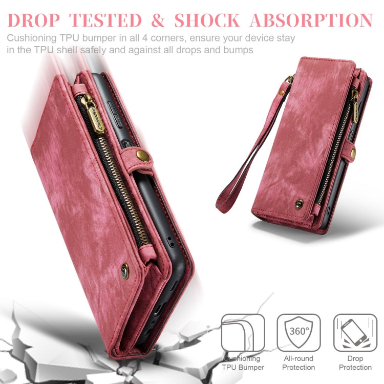 For Samsung Galaxy A32 5G CaseMe Detachable Multifunctional Horizontal Flip Leather Phone Case(Red)
