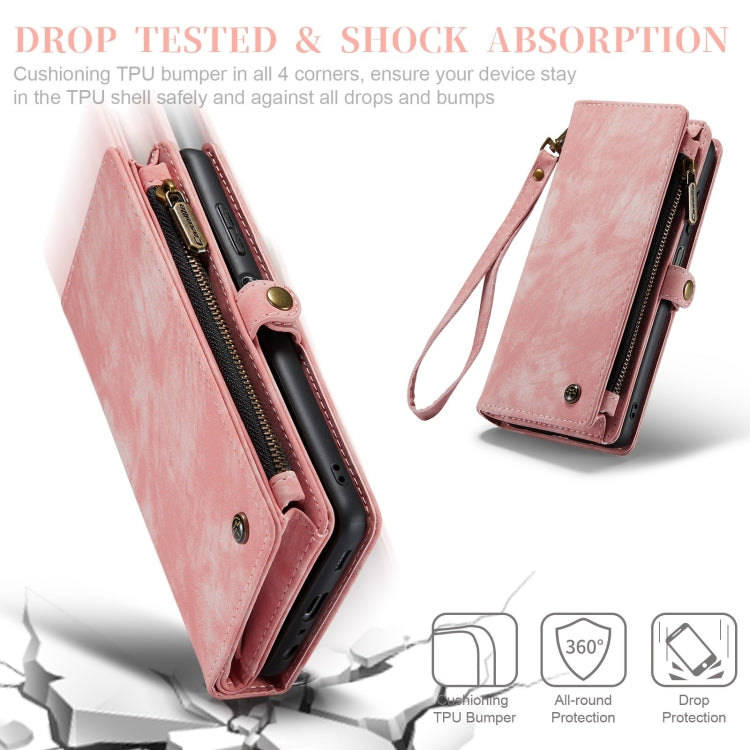For Samsung Galaxy A32 5G CaseMe Detachable Multifunctional Horizontal Flip Leather Phone Case (Pink)