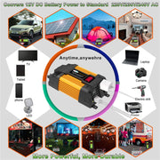 Little Wasp 12V to 220V 4000W Car Power Inverter with LED Display & Dual USB