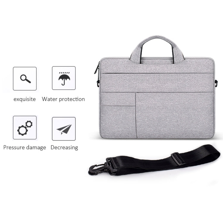 ND05SDJ Oxford Cloth + Nylon Laptop Portable Shoulder Bag, Size:13.3 inch(Deep Space Gray)