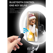 Q07 6 Inch Ring Light Portable Bluetooth Selfie Stick Tripod