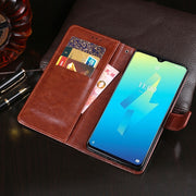 For Wiko Power U10 idewei Crazy Horse Texture Horizontal Flip Leather Case with Holder & Card Slots & Wallet(Black)